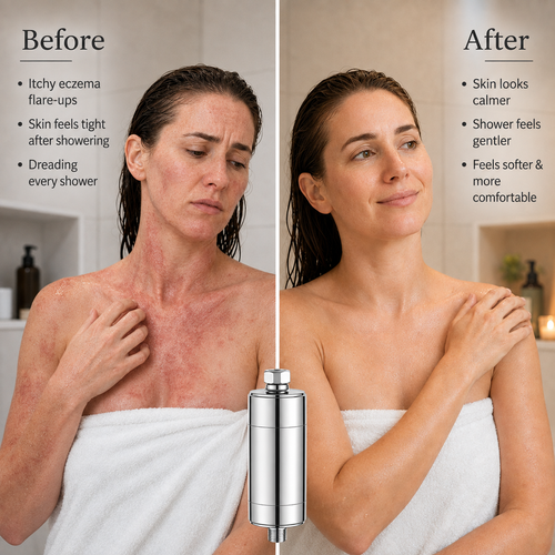 Soothel Shower Filter - Chlorine Removal for Dry, Sensitive & Eczema-Prone Skin